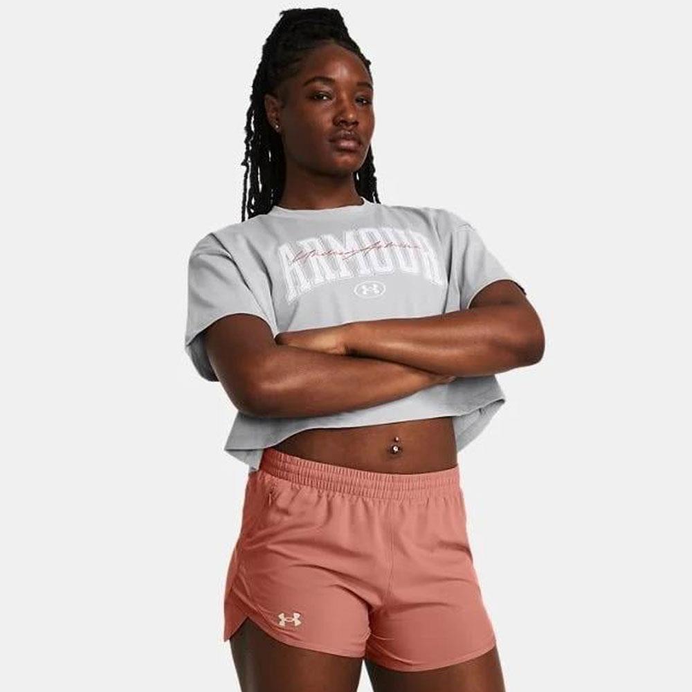 Under Armour Ua Hw Scrıpted Wm Crop Ss Kadın Tişört 1383050