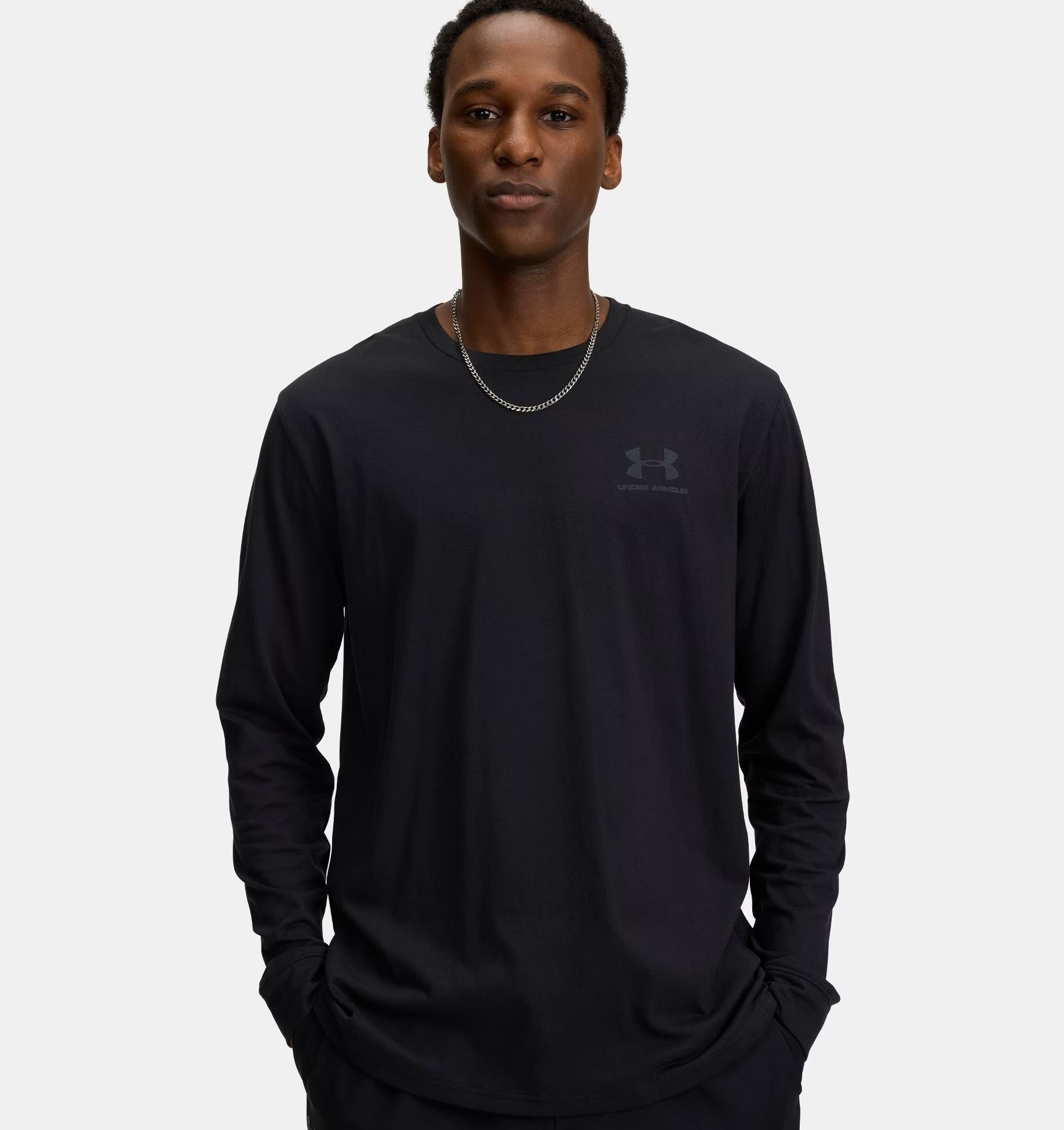 Under Armour Ua Sportstyle Left Chest Ls Erkek Tişört 1329585