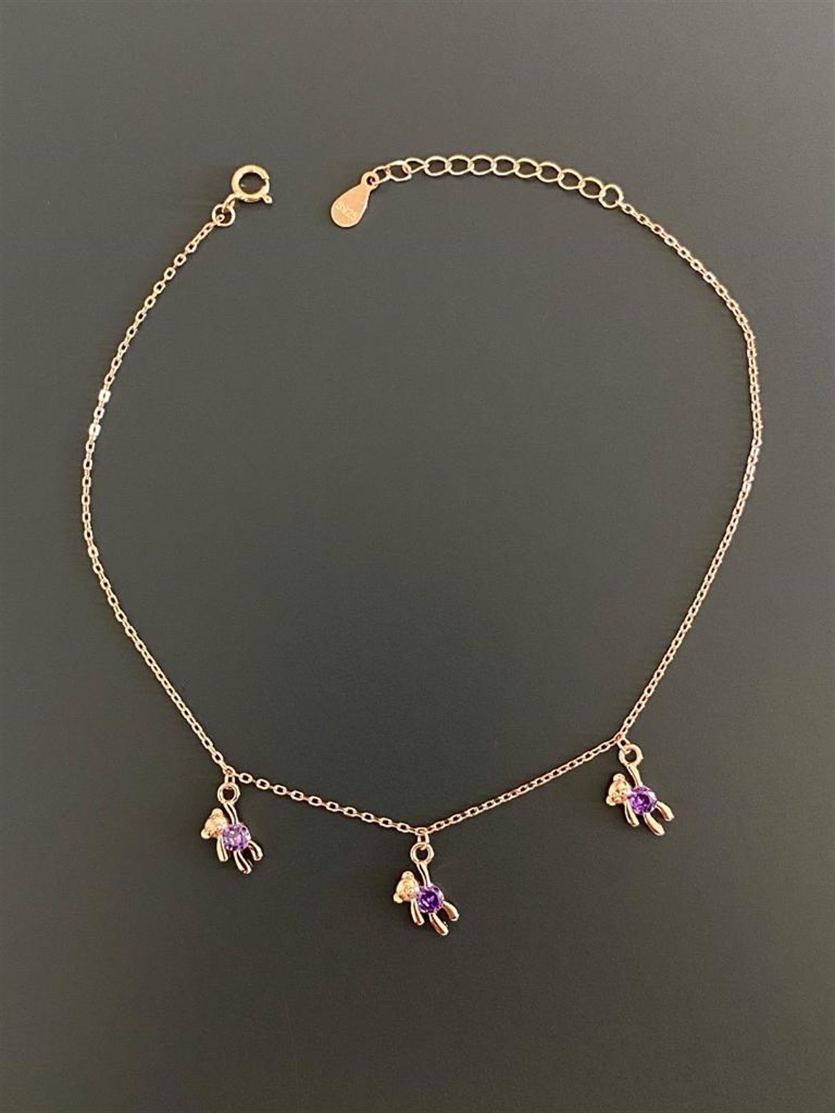 Ametist Ayıcıklı Halhal