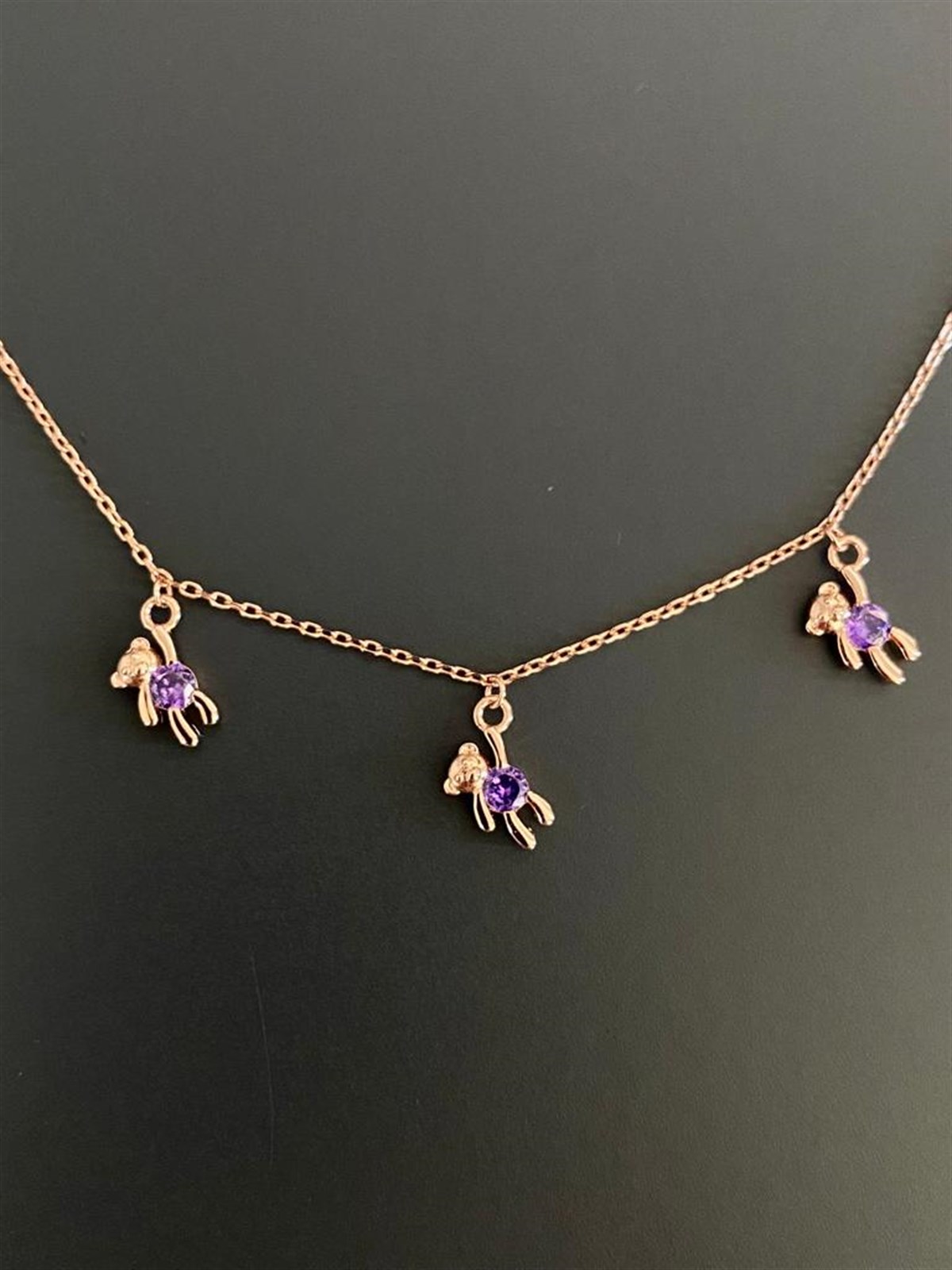 Ametist Ayıcıklı Halhal