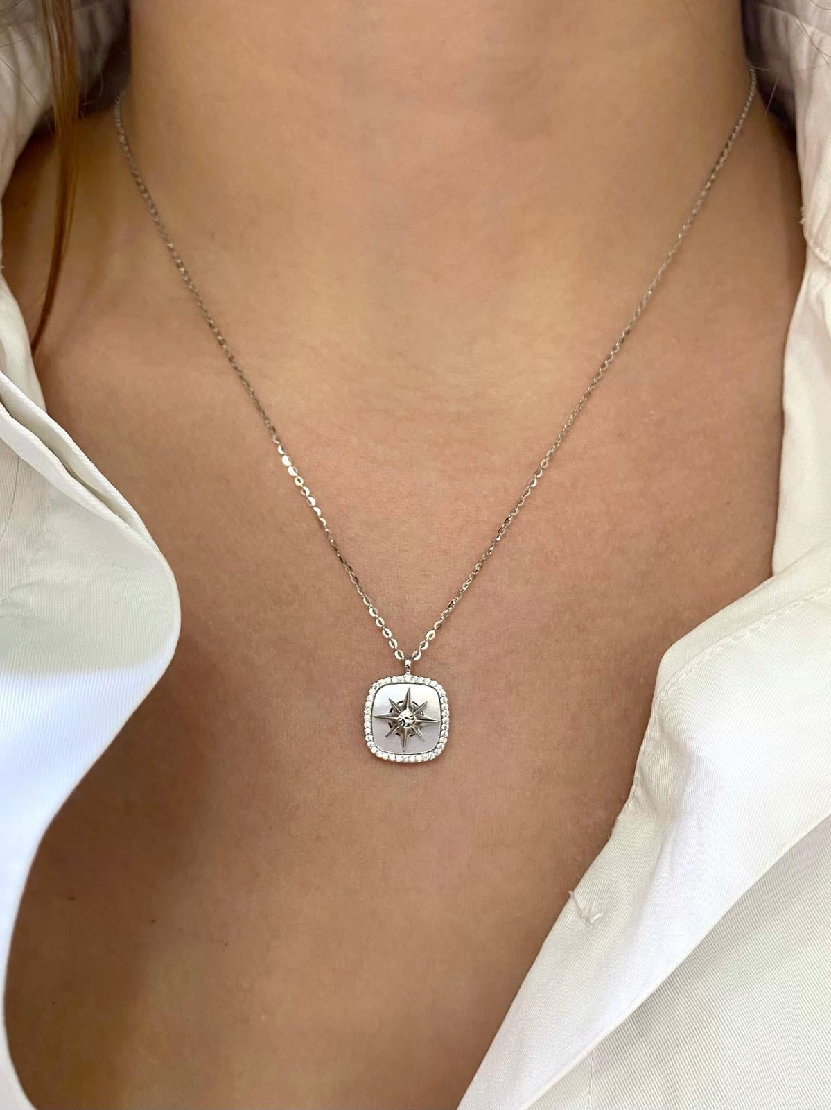 Sedef Kutup Yıldızı Kolye