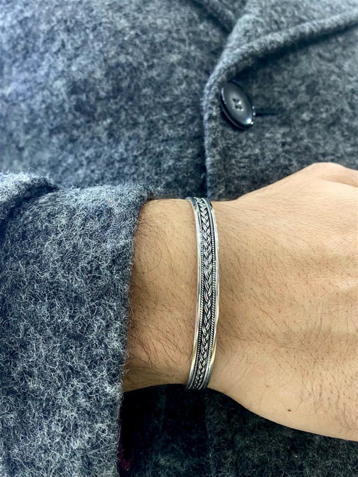 Tek Sıra Örgü Bileklik