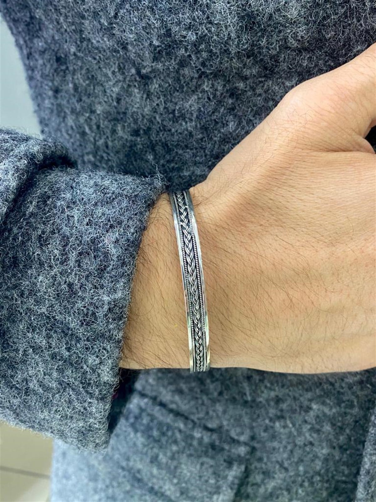 Tek Sıra Örgü Bileklik