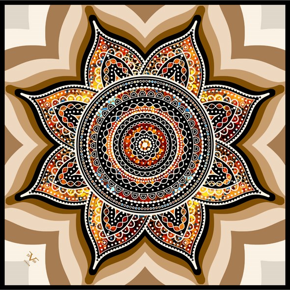EŞARPPaisley Desen Black Seri Rayon Eşarp Askısı ile Birlikte 90x90 cm