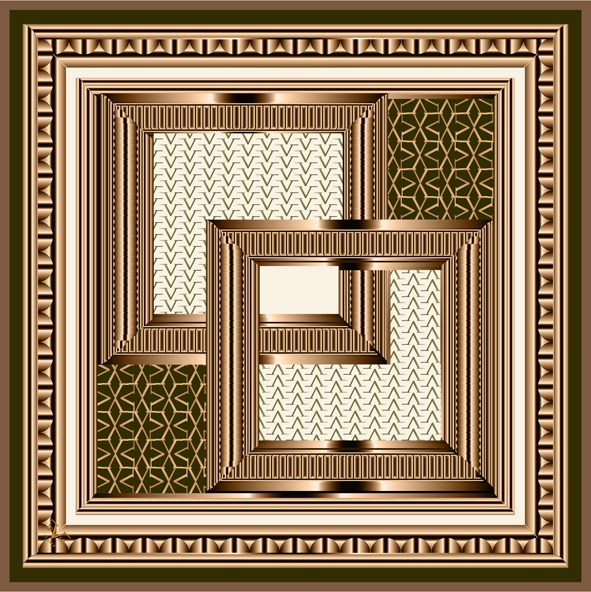 EŞARPDesenli Black Seri Rayon Eşarp Askısı ile Birlikte 90x90 cm