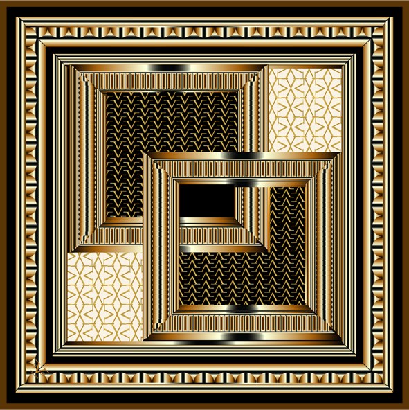 EŞARPDesenli Black Seri Rayon Eşarp Askısı ile Birlikte 90x90 cm