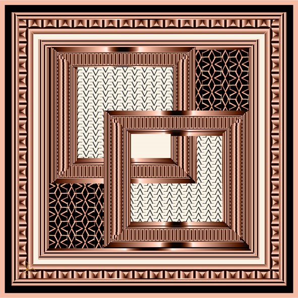 EŞARPDesenli Black Seri Rayon Eşarp Askısı ile Birlikte 90x90 cm