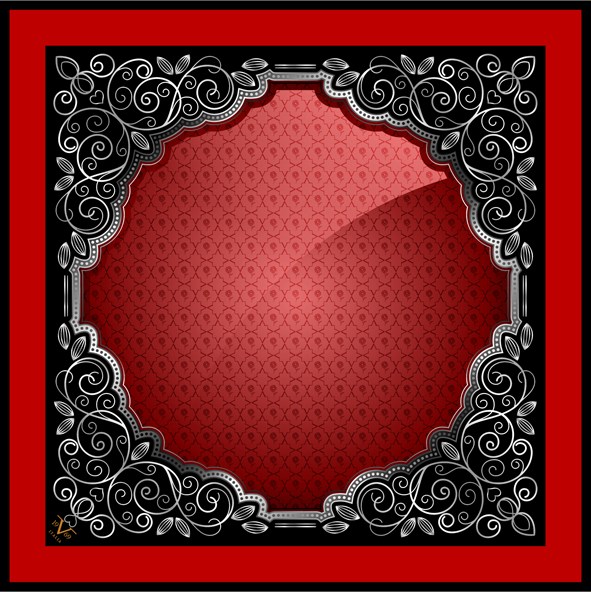 EŞARPDesenli Black Seri Rayon Eşarp Askısı ile Birlikte 90x90 cm