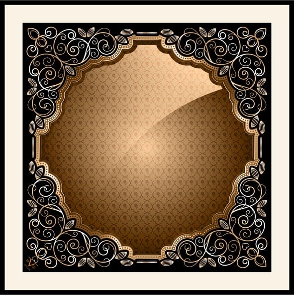 EŞARPDesenli Black Seri Rayon Eşarp Askısı ile Birlikte 90x90 cm