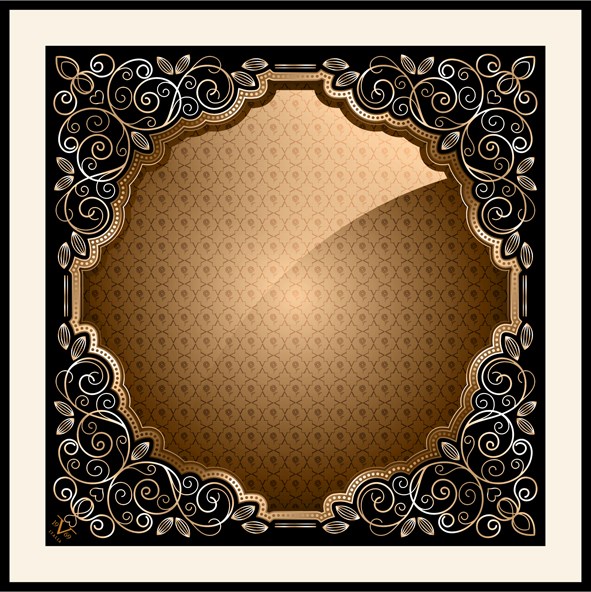 EŞARPDesenli Black Seri Rayon Eşarp Askısı ile Birlikte 90x90 cm