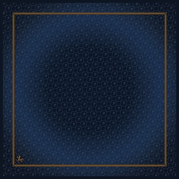 EŞARPLogo Desen Black Seri Twill Eşarp Askısı ile Birlikte 90x90 cm