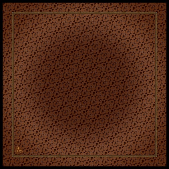 EŞARPLogo Desen Black Seri Twill Eşarp Askısı ile Birlikte 90x90 cm