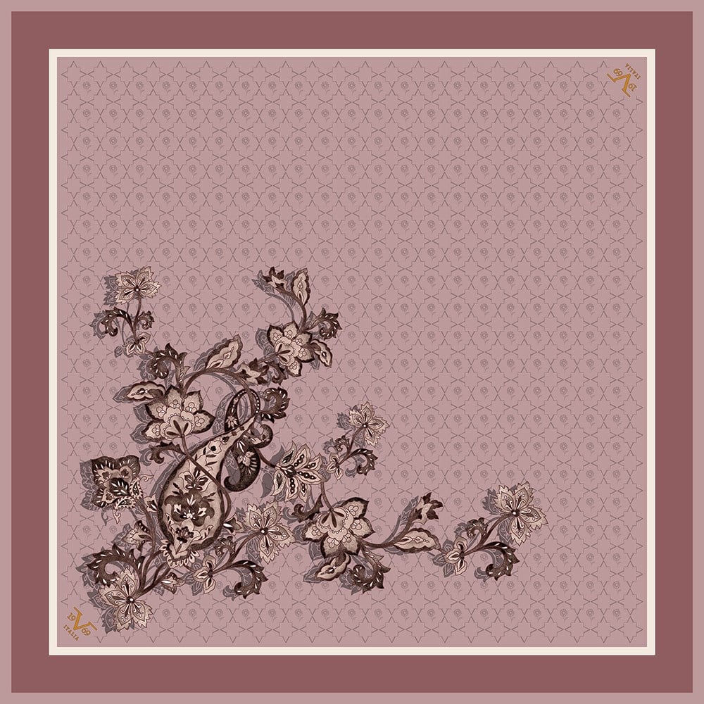 EŞARPMonogram Desen Black Seri Twill Eşarp Askısı ile Birlikte 90x90 cm