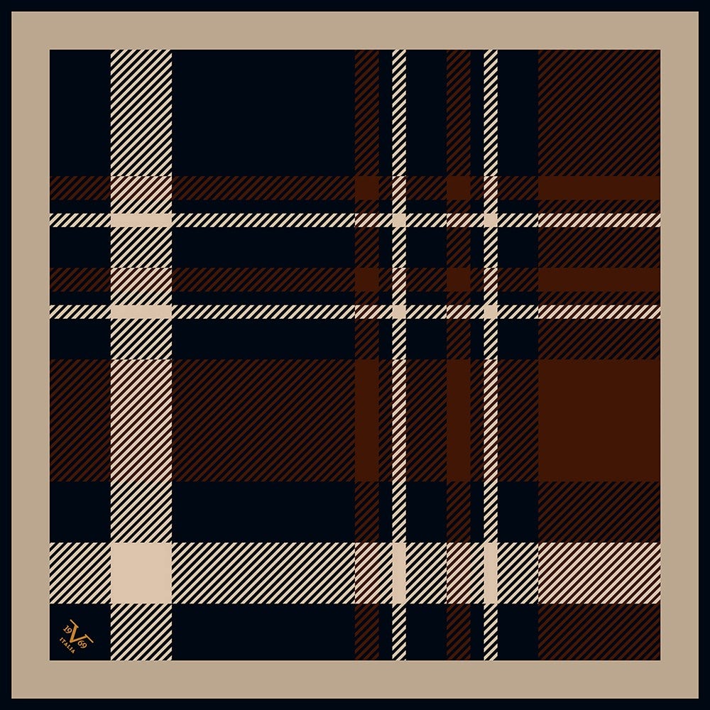 EŞARPEkose Desen Black Seri Twill Eşarp Askısı ile Birlikte 90x90 cm