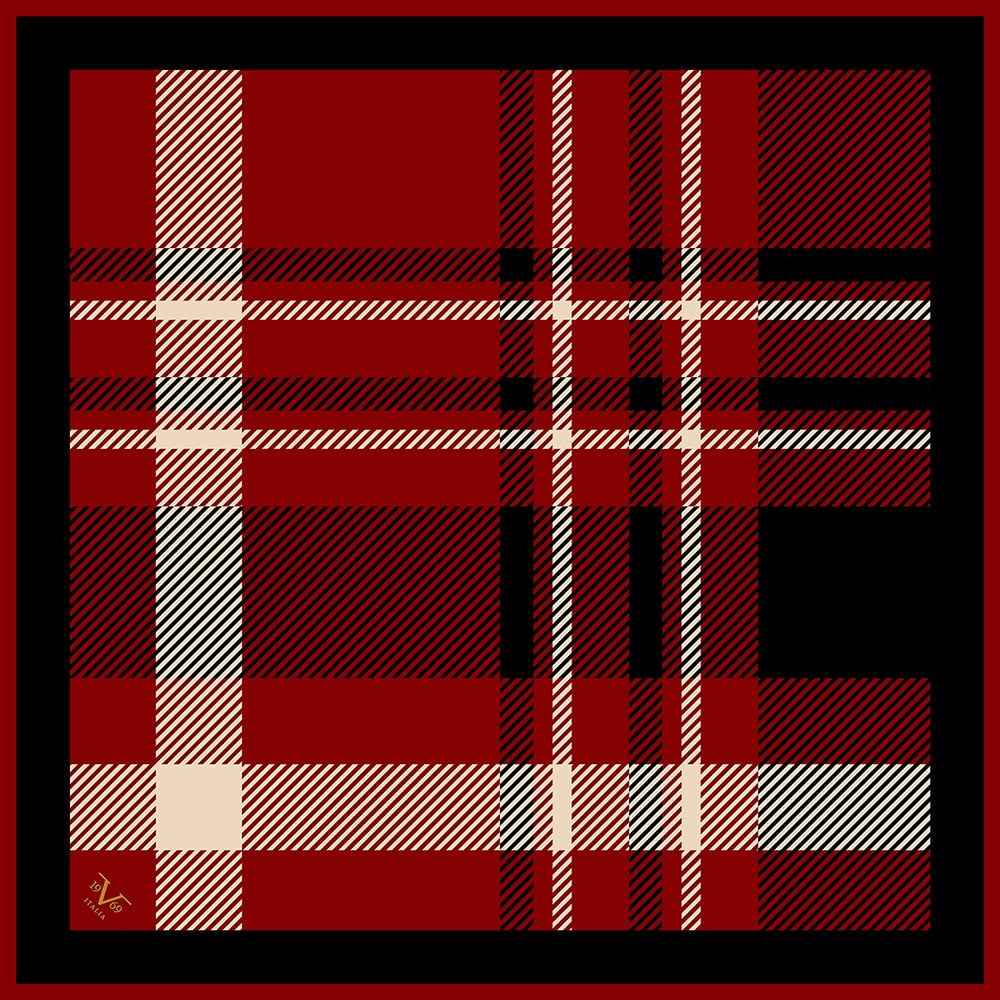 EŞARPEkose Desen Black Seri Twill Eşarp Askısı ile Birlikte 90x90 cm