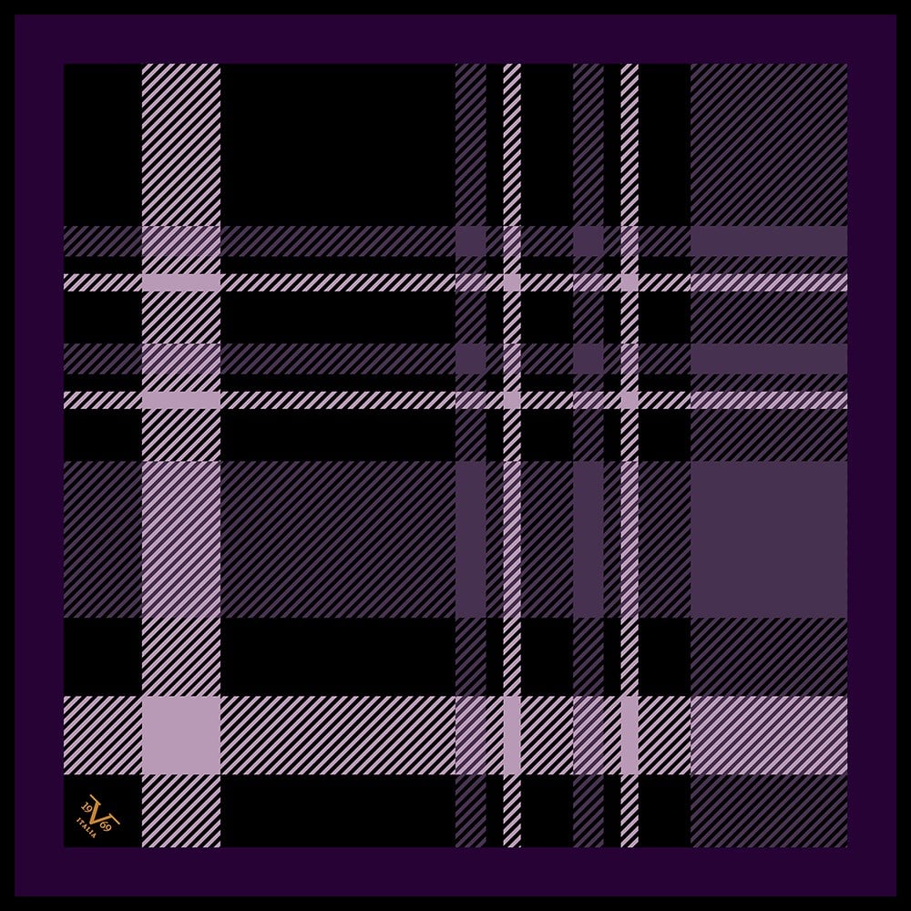 EŞARPEkose Desen Black Seri Twill Eşarp Askısı ile Birlikte 90x90 cm