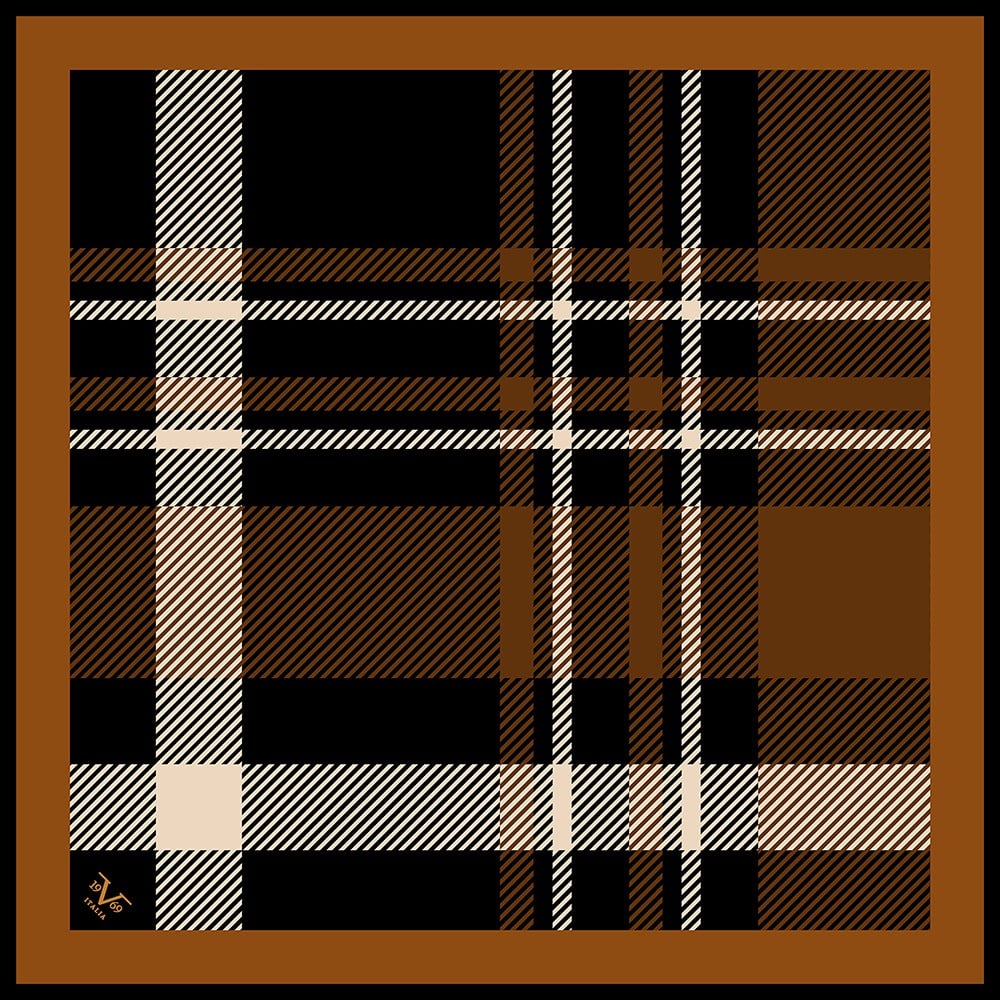EŞARPEkose Desen Black Seri Twill Eşarp Askısı ile Birlikte 90x90 cm