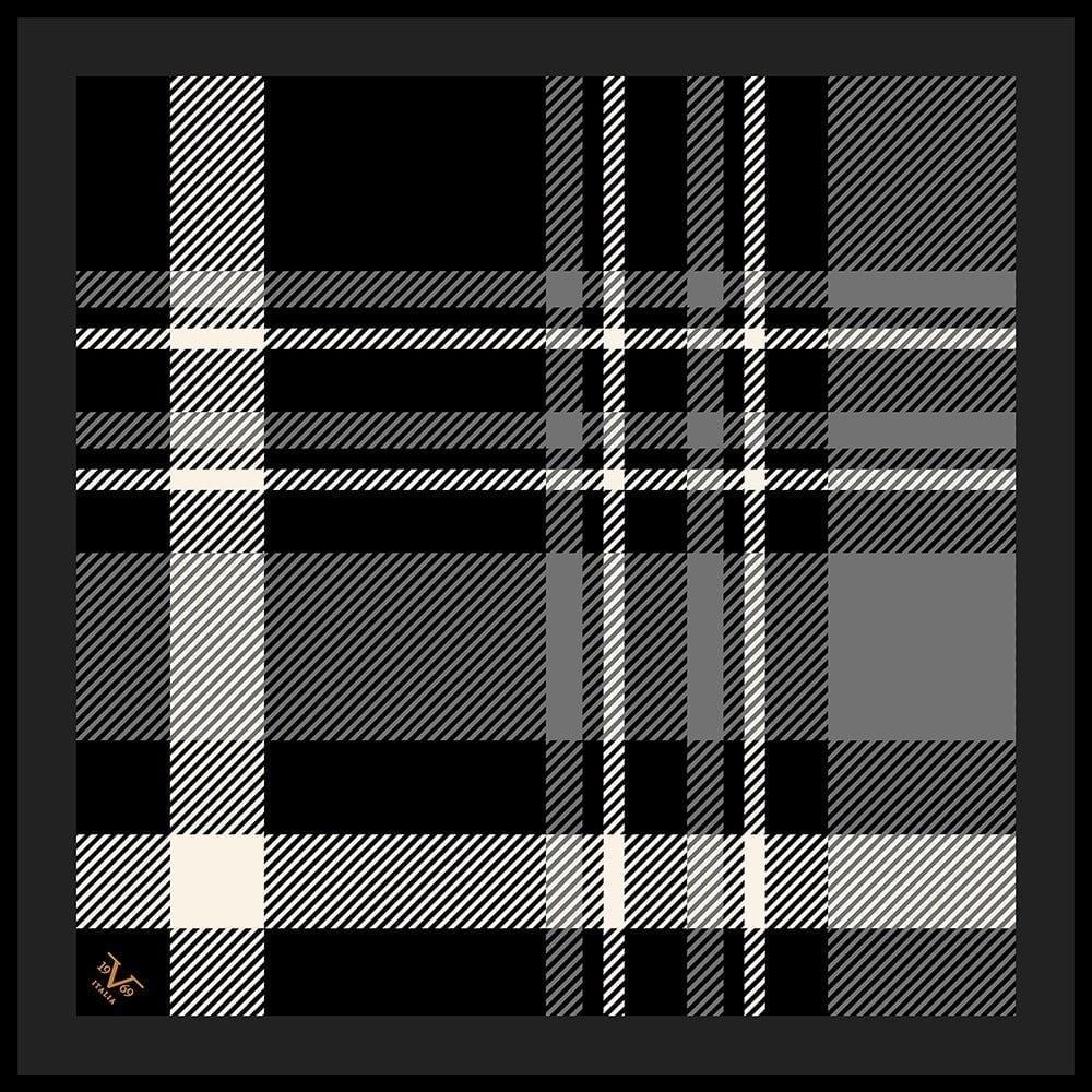 EŞARPEkose Desen Black Seri Twill Eşarp Askısı ile Birlikte 90x90 cm