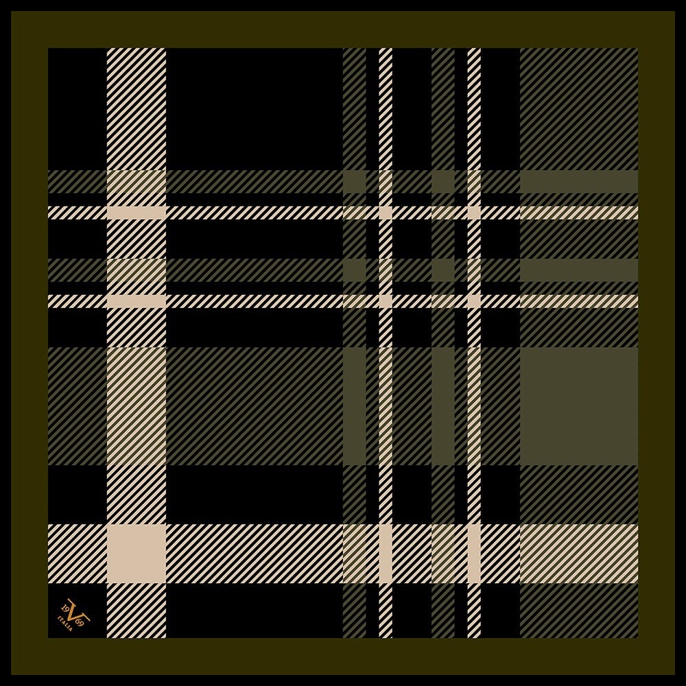 EŞARPEkose Desen Black Seri Twill Eşarp Askısı ile Birlikte 90x90 cm
