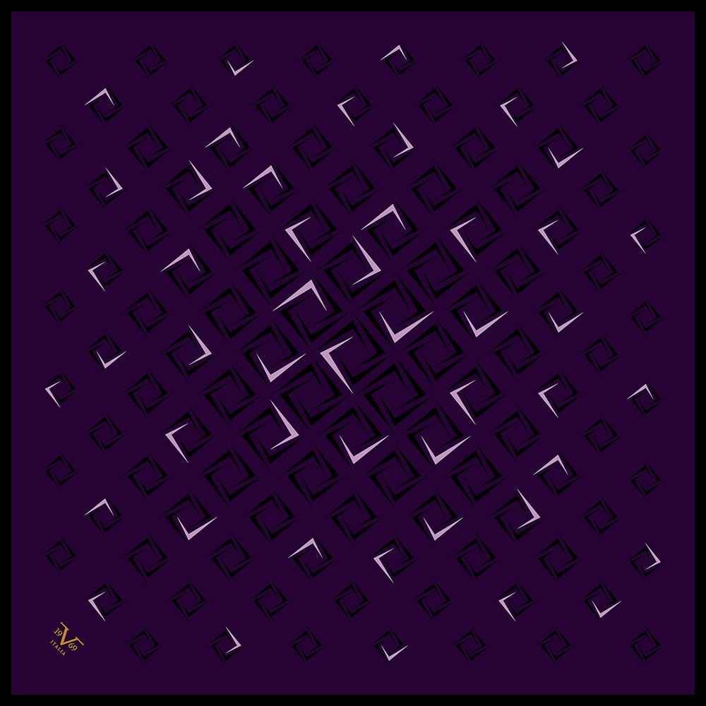 BLACK SERİ EŞARPGeometrik Desen Black Seri Twill Eşarp Askısı ile Birlikte 90x90 cm