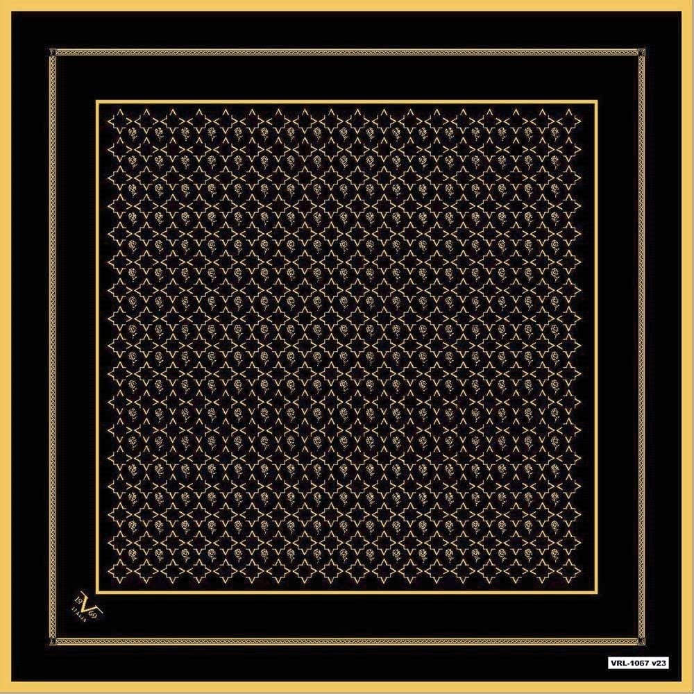 BLACK SERİ EŞARPGeometrik Desen Black Seri Twill Eşarp Askısı ile Birlikte 90x90 cm