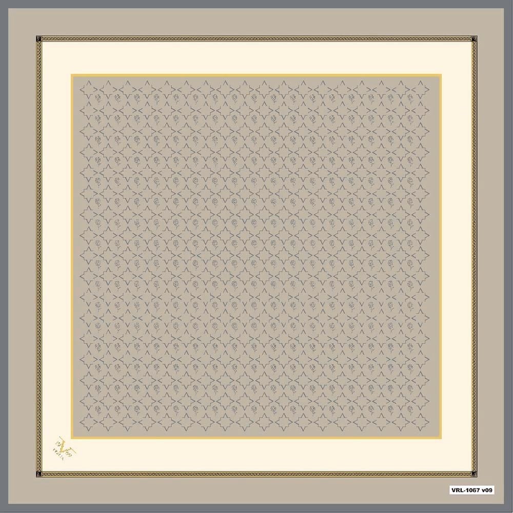 BLACK SERİ EŞARPGeometrik Desen Black Seri Twill Eşarp Askısı ile Birlikte 90x90 cm