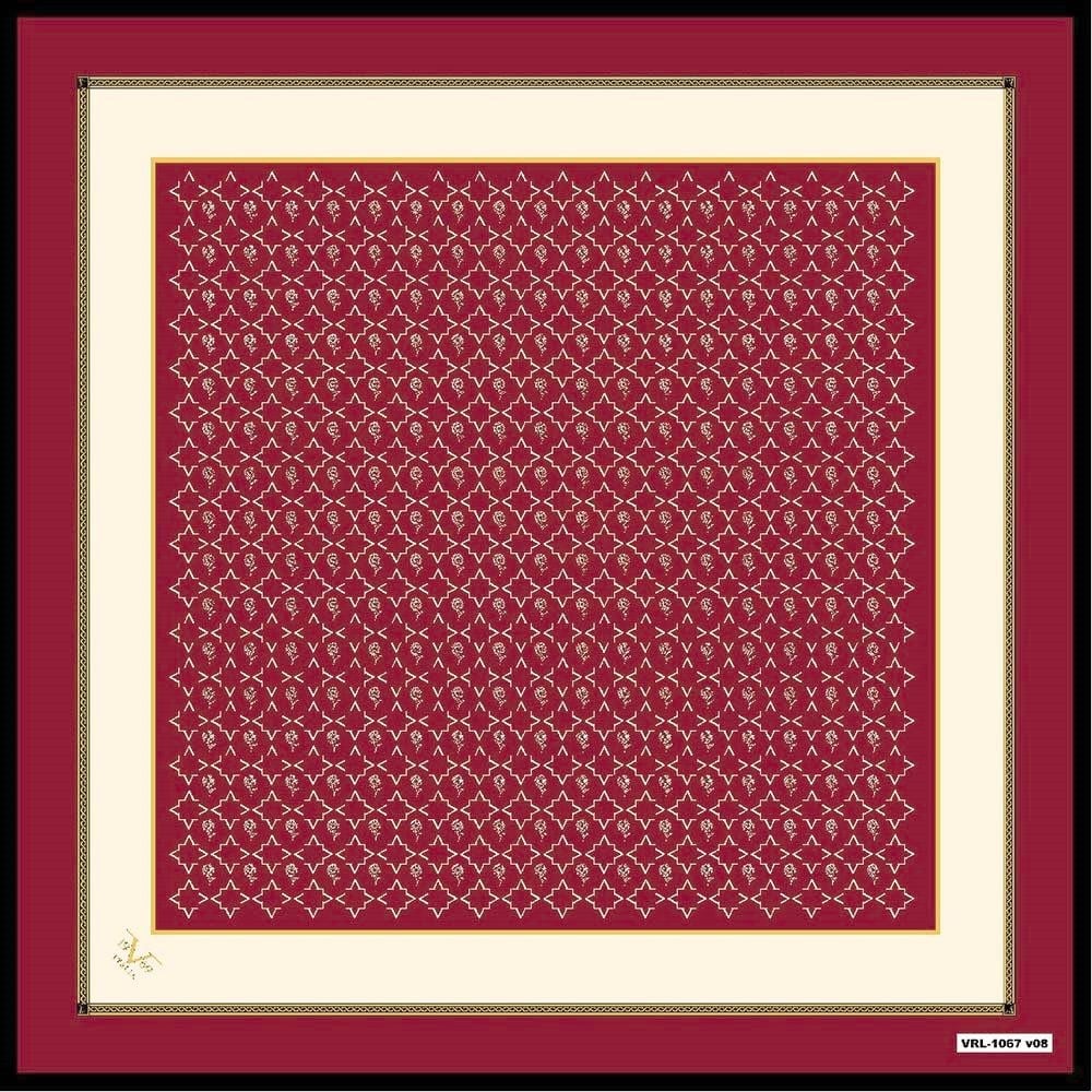 BLACK SERİ EŞARPGeometrik Desen Black Seri Twill Eşarp Askısı ile Birlikte 90x90 cm