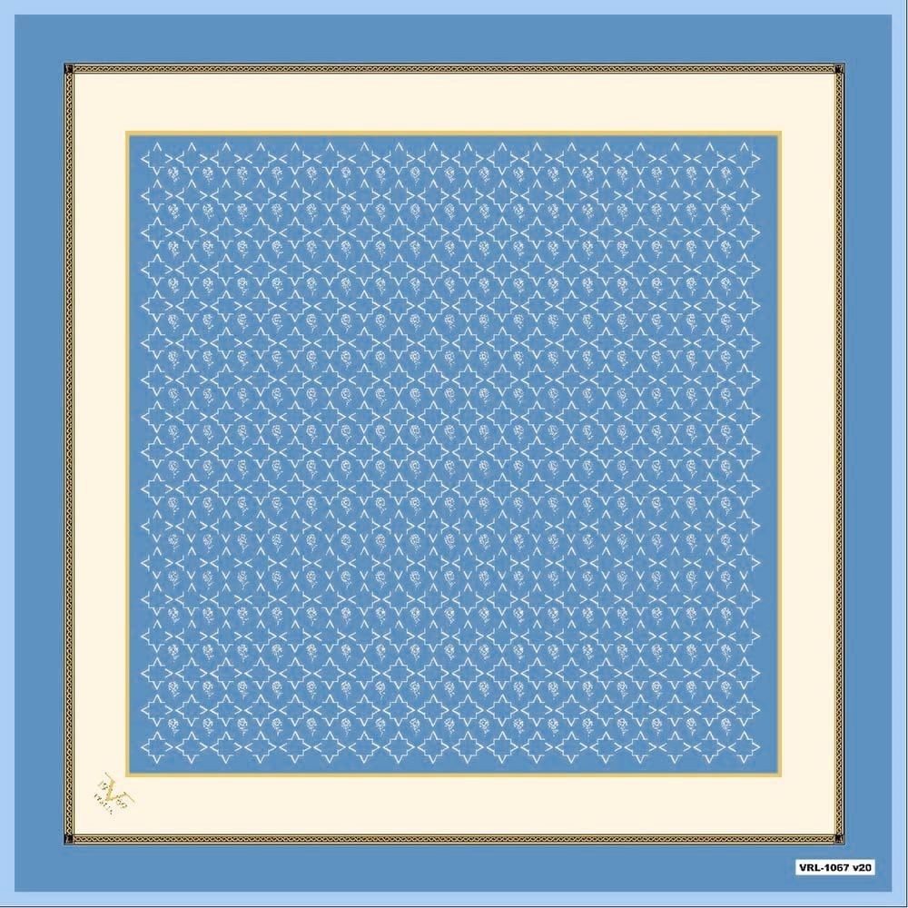 BLACK SERİ EŞARPGeometrik Desen Black Seri Twill Eşarp Askısı ile Birlikte 90x90 cm