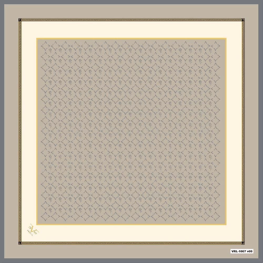 BLACK SERİ EŞARPGeometrik Desen Black Seri Twill Eşarp Askısı ile Birlikte 90x90 cm