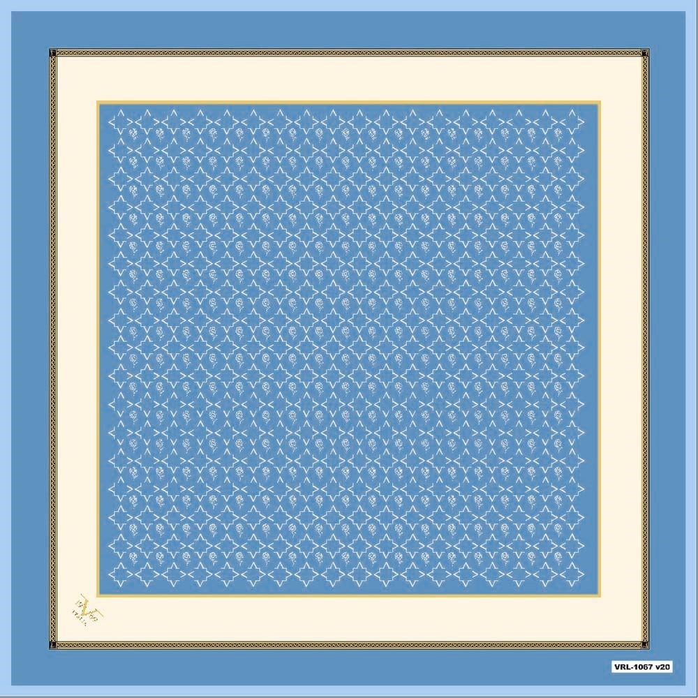 BLACK SERİ EŞARPGeometrik Desen Black Seri Twill Eşarp Askısı ile Birlikte 90x90 cm