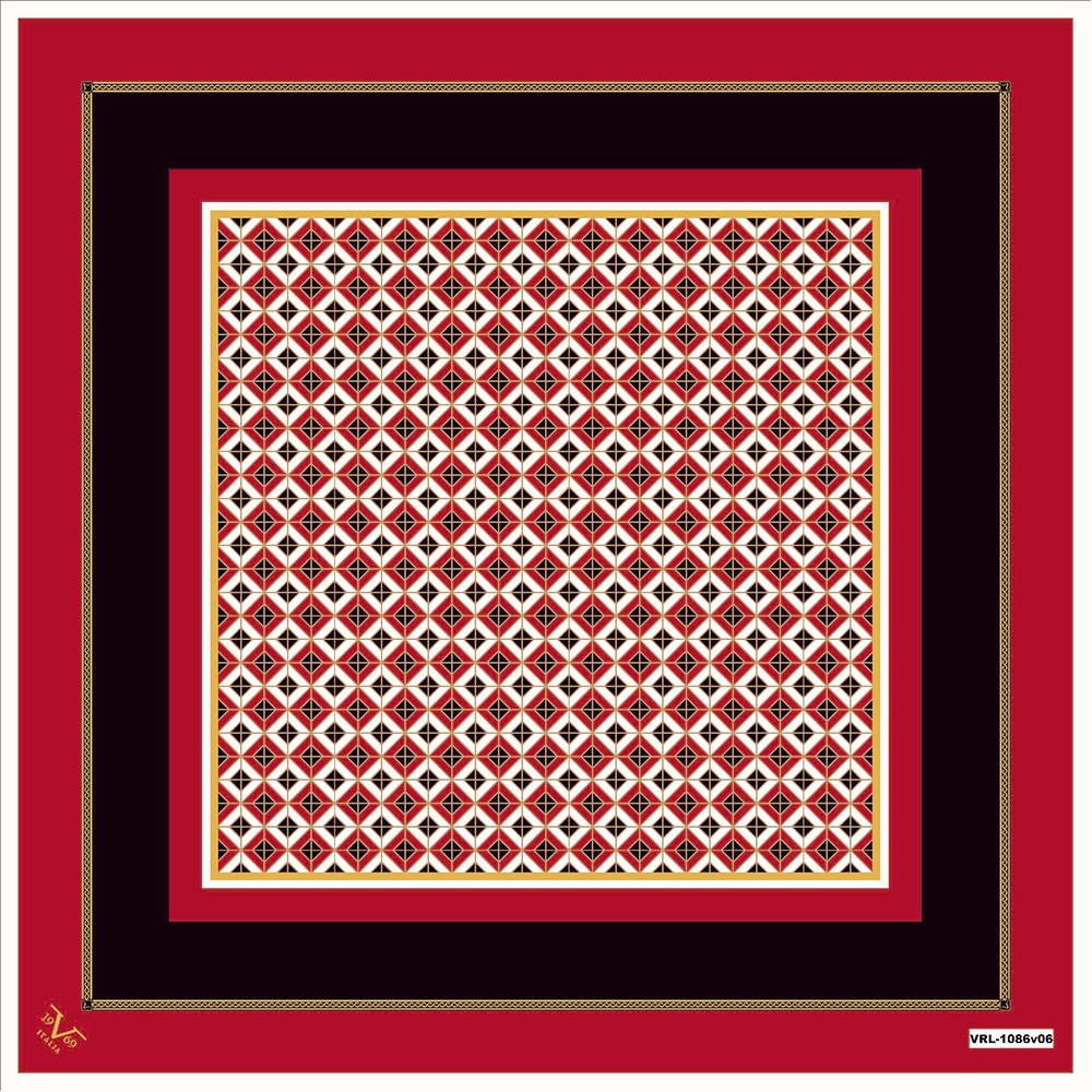 BLACK SERİ EŞARPGeometrik Desen Black Seri Twill Eşarp Askısı ile Birlikte 90x90 cm