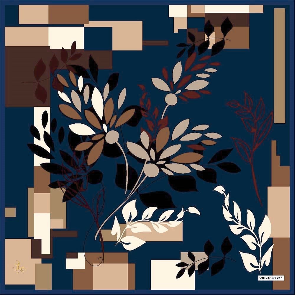 BLACK SERİ EŞARPÇiçekli Desen Black Seri Twill Eşarp Askısı ile Birlikte 90x90 cm
