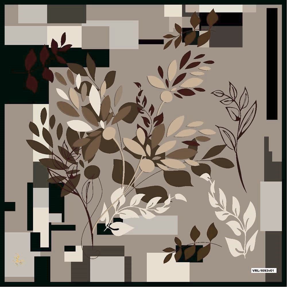 BLACK SERİ EŞARPÇiçekli Desen Black Seri Twill Eşarp Askısı ile Birlikte 90x90 cm