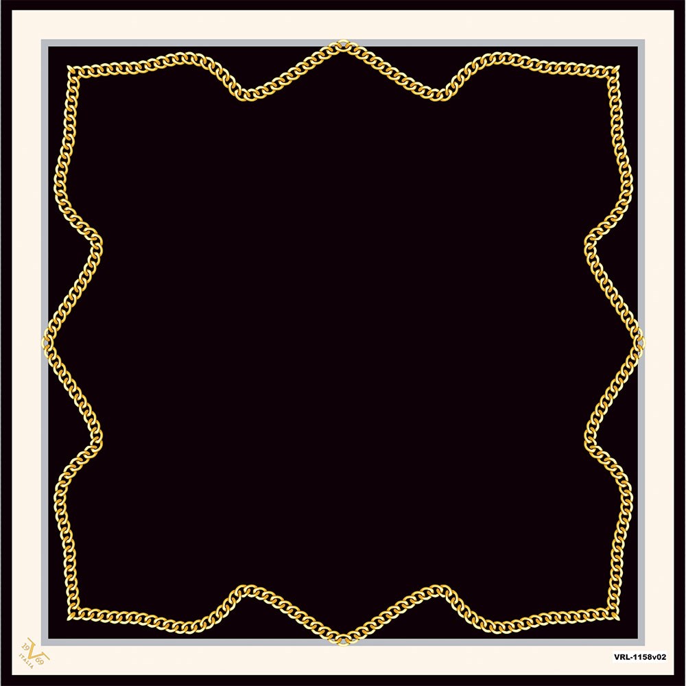 EŞARPBordür Desen Black Seri Twill Eşarp Askısı ile Birlikte 90x90 cm