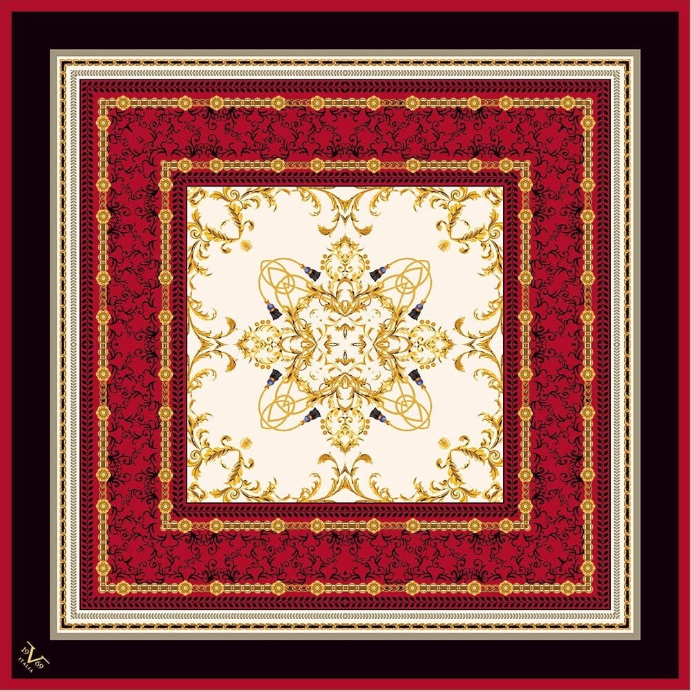 BLACK SERİ EŞARPMandala Desen Black Seri Twill Eşarp Askısı ile Birlikte 90x90 cm