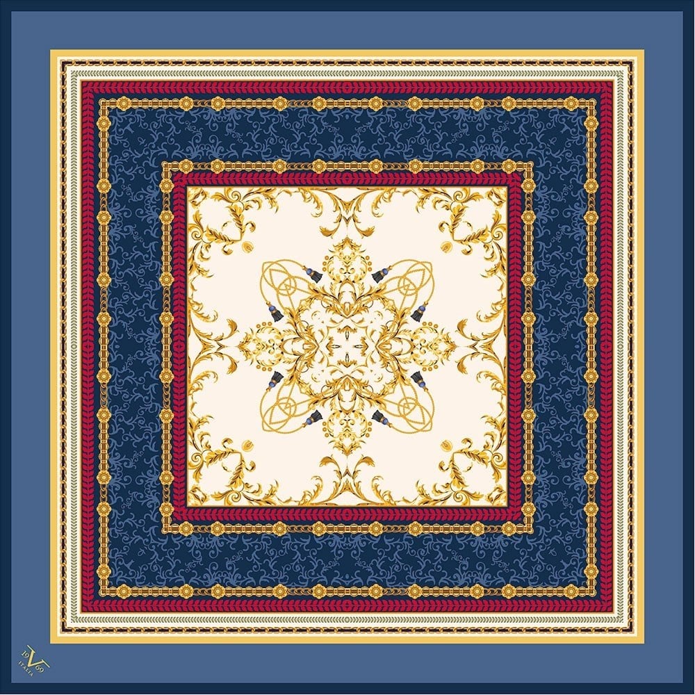 BLACK SERİ EŞARPMandala Desen Black Seri Twill Eşarp Askısı ile Birlikte 90x90 cm
