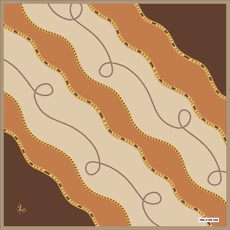 BLACK SERİ EŞARPZincirli Desen Black Seri Twill Eşarp Askısı ile Birlikte 90x90 cm