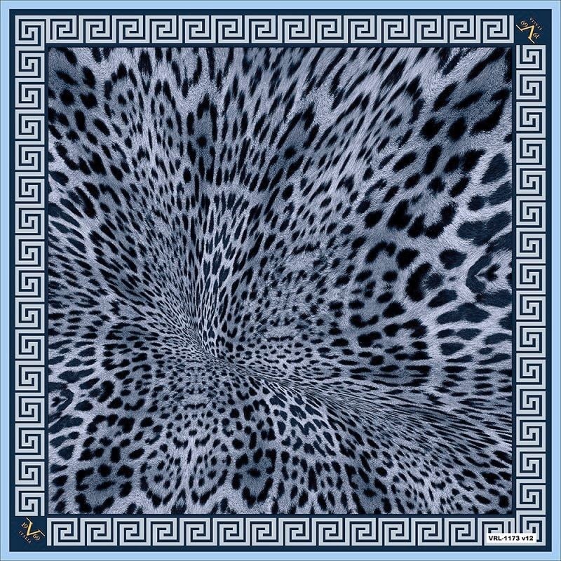 BLACK SERİ EŞARPLeopar Desen Black Seri Twill Eşarp Askısı ile Birlikte 90x90 cm
