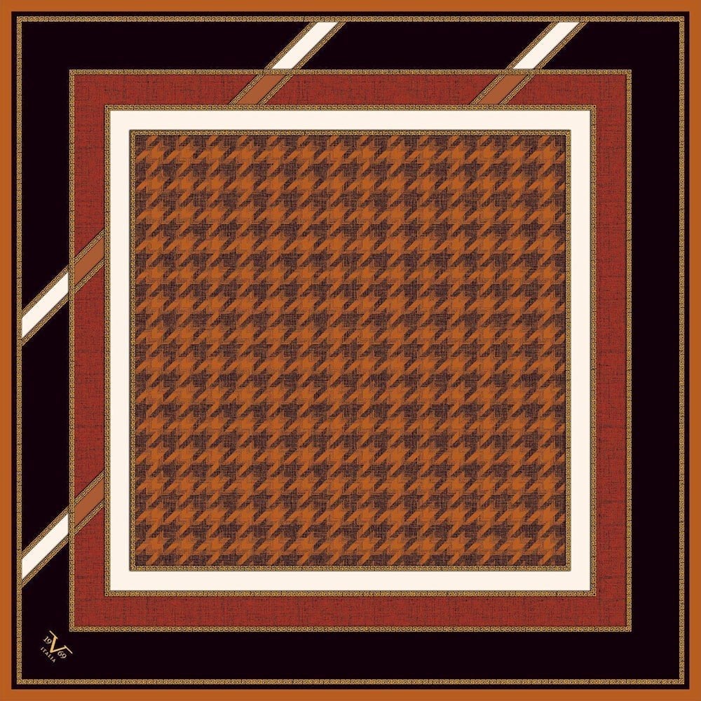 BLACK SERİ EŞARPKazayağı Desen Black Seri Twill Eşarp Askısı ile Birlikte 90x90 cm