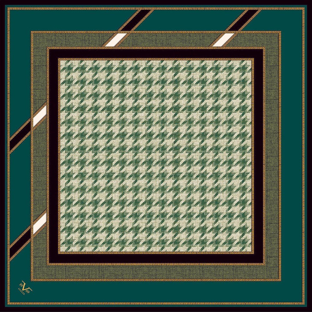 BLACK SERİ EŞARPKazayağı Desen Black Seri Twill Eşarp Askısı ile Birlikte 90x90 cm