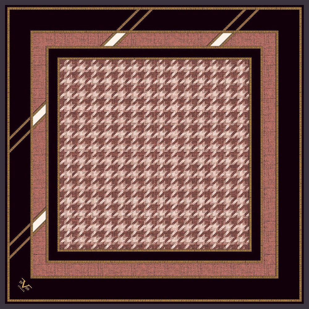 BLACK SERİ EŞARPKazayağı Desen Black Seri Twill Eşarp Askısı ile Birlikte 90x90 cm