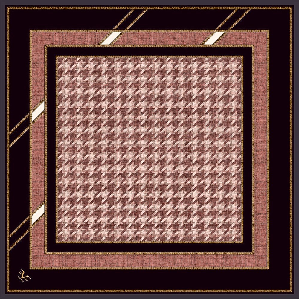 BLACK SERİ EŞARPKazayağı Desen Black Seri Twill Eşarp Askısı ile Birlikte 90x90 cm