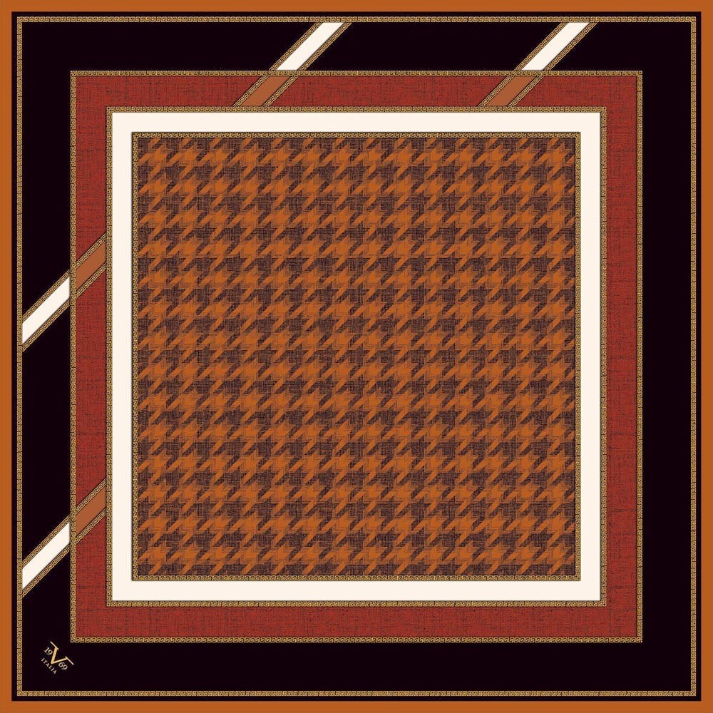 BLACK SERİ EŞARPKazayağı Desen Black Seri Twill Eşarp Askısı ile Birlikte 90x90 cm