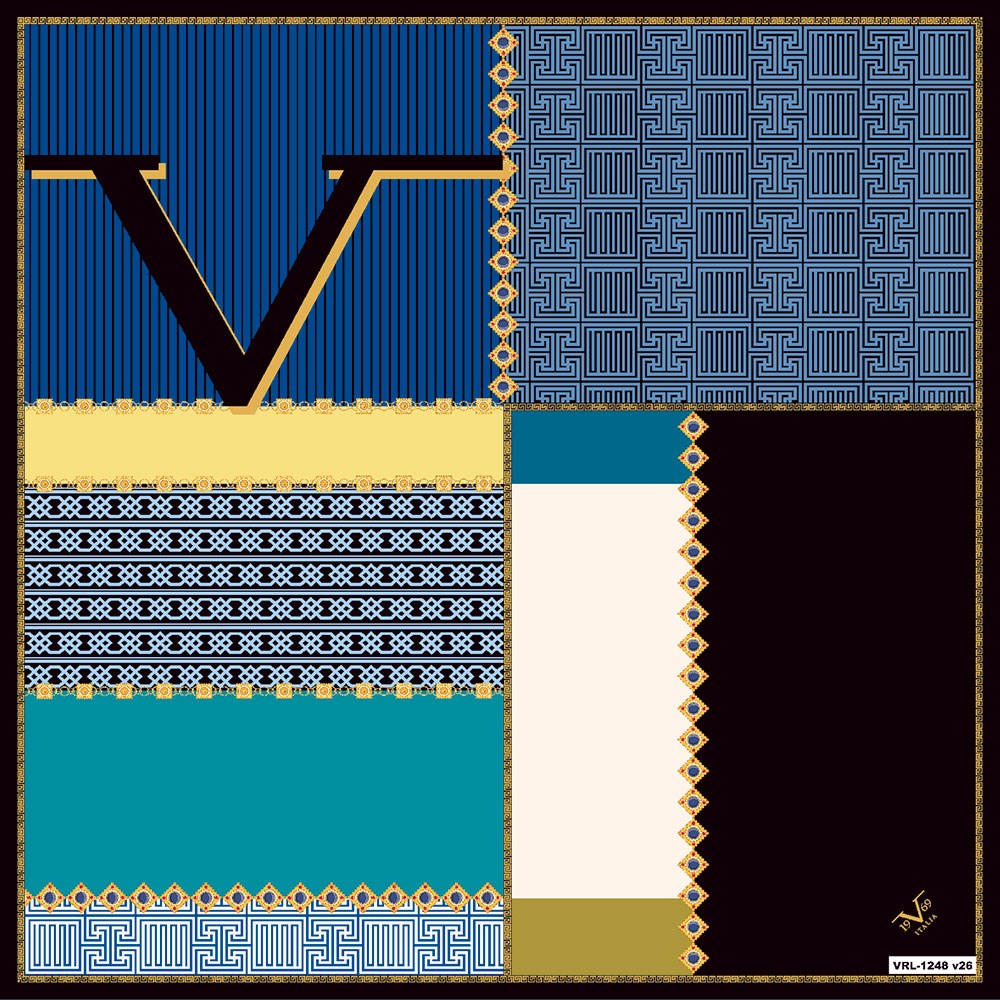 BLACK SERİ EŞARPEtnik Desen Black Seri Twill Eşarp Askısı ile Birlikte 90x90 cm