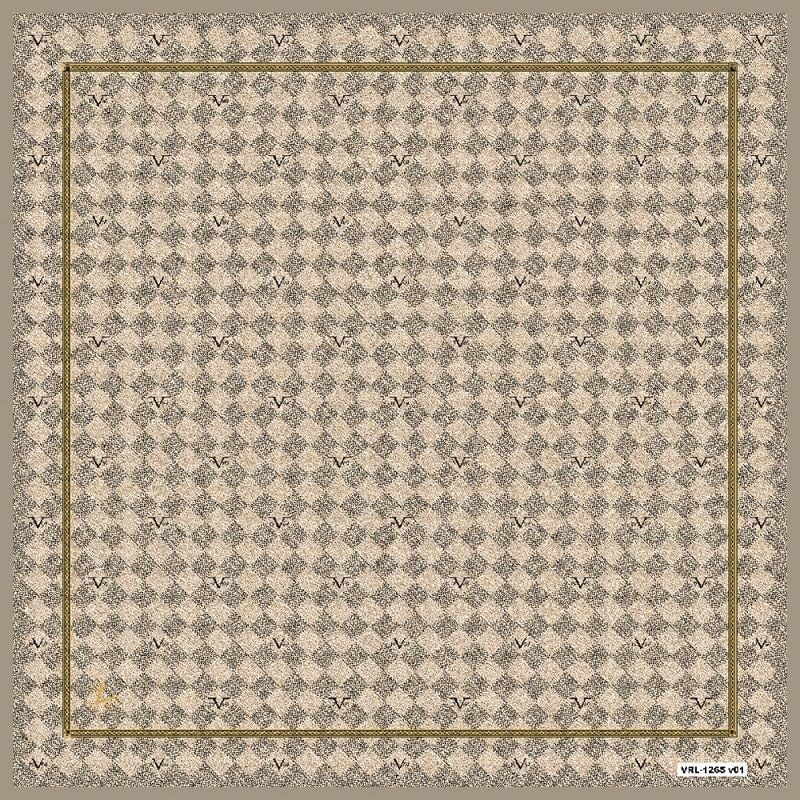 BLACK SERİ EŞARPGeometrik Desen Black Seri Twill Eşarp Askısı ile Birlikte 90x90 cm