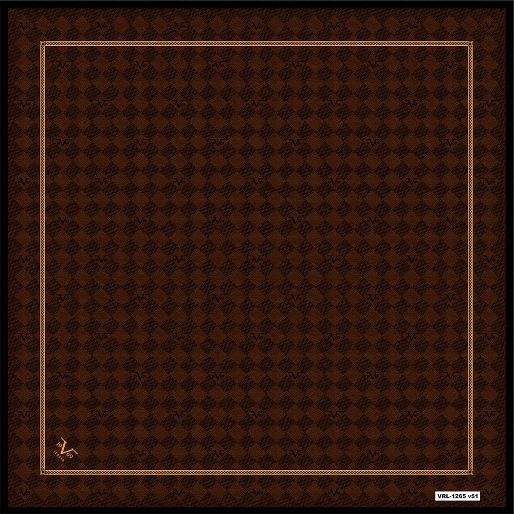BLACK SERİ EŞARPGeometrik Desen Black Seri Twill Eşarp Askısı ile Birlikte 90x90 cm