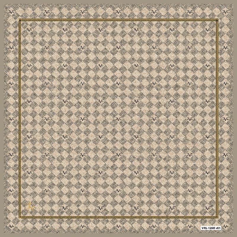 BLACK SERİ EŞARPGeometrik Desen Black Seri Twill Eşarp Askısı ile Birlikte 90x90 cm