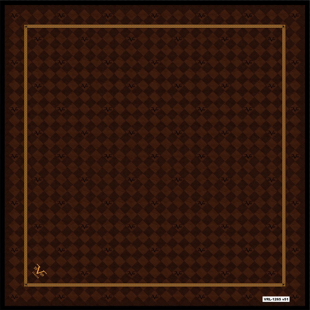 BLACK SERİ EŞARPGeometrik Desen Black Seri Twill Eşarp Askısı ile Birlikte 90x90 cm