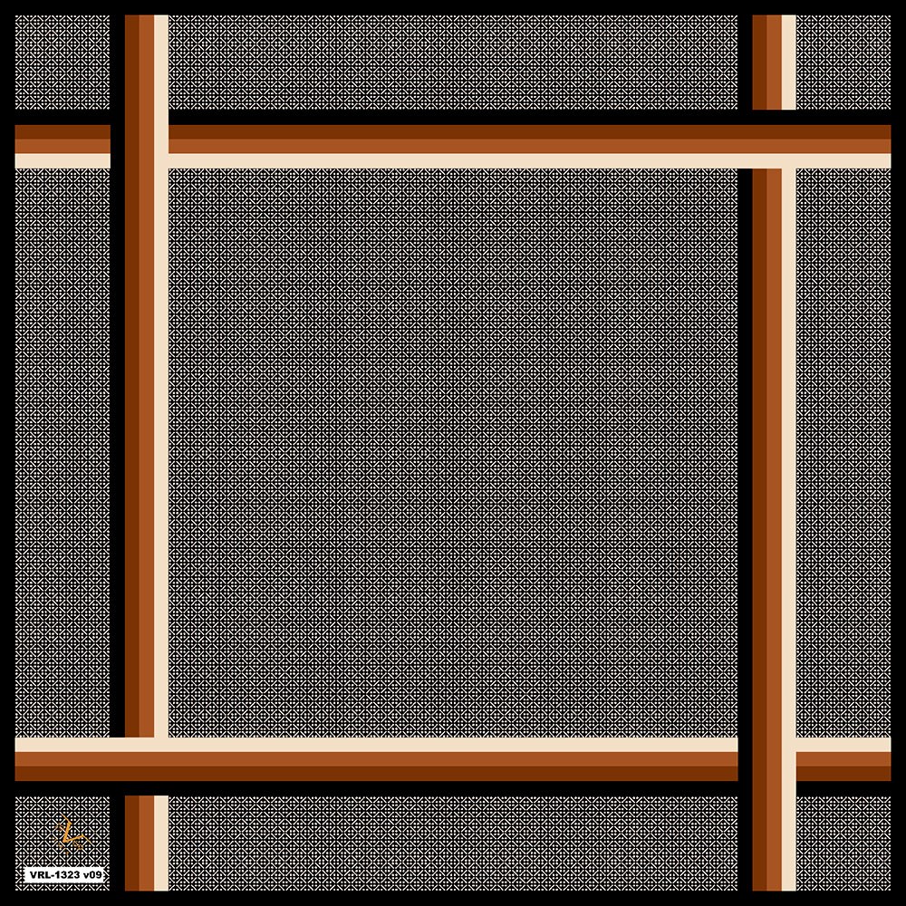 BLACK SERİ EŞARPGeometrik Desen Black Seri Twill Eşarp Askısı ile Birlikte 90x90 cm