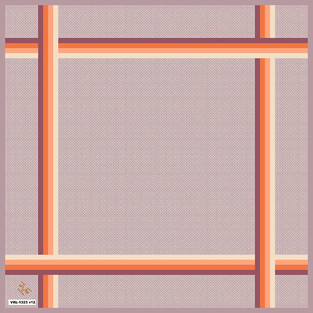 BLACK SERİ EŞARPGeometrik Desen Black Seri Twill Eşarp Askısı ile Birlikte 90x90 cm